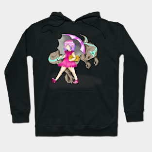 Little girl and dino Hoodie